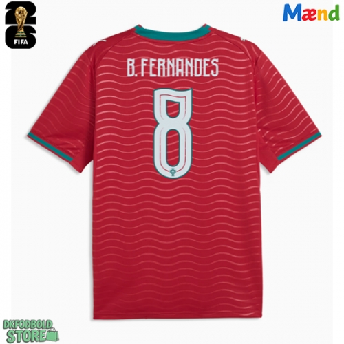 Portugal Bruno Fernandes #8 Replika Hjemmebanetrøje VM 2026 Kortærmet
